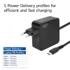 Τροφοδοτικό laptop USB-C ACT 65W με προφίλ Power Delivery, 2 μέτρα