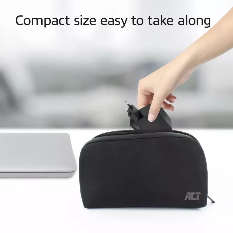 Τροφοδοτικό laptop USB-C ACT 65W με προφίλ Power Delivery, 2 μέτρα