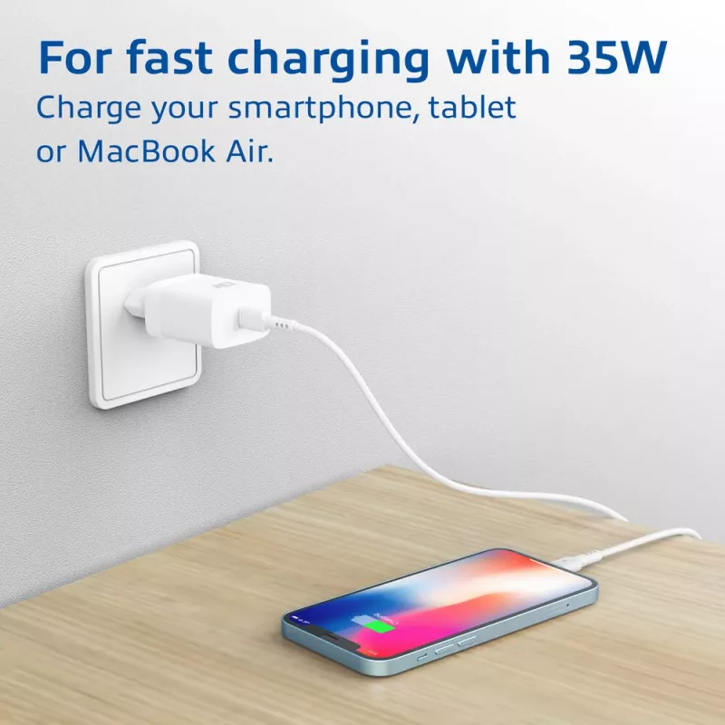 Φορτιστής USB-C ACT 35W Power Delivery PPS GaNFast universal