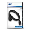 Καλώδιο τροφοδοσίας C13 C14 μαύρο 1,8 m ACT Powercord