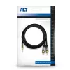 Καλώδιο ήχου ACT AC3605 1,5 m 3,5 mm σε 2 x RCA μαύρο