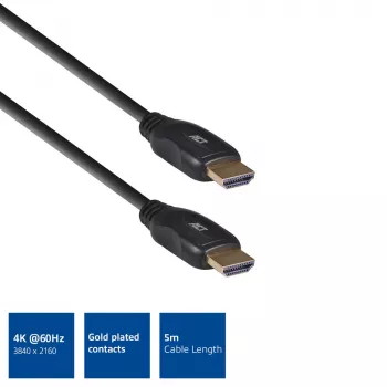 ACT 5 μέτρα HDMI Ultra High Speed καλώδιο βίντεο v2.0 HDMI-A αρσενικό - HDMI-A αρσενικό