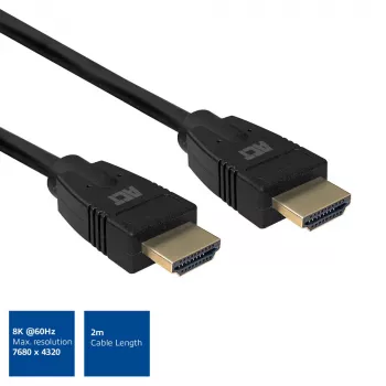 ACT 2 μέτρα HDMI 8K Ultra High Speed καλώδιο v2.1 HDMI-A αρσενικό - HDMI-A αρσενικό