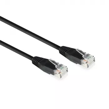 ACT μαύρο 2,0 m U/UTP CAT6 καλώδιο patch με βύσματα RJ45