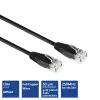ACT μαύρο 2,0 m U/UTP CAT6 καλώδιο patch με βύσματα RJ45