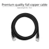 ACT μαύρο 2,0 m U/UTP CAT6 καλώδιο patch με βύσματα RJ45