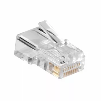 ACT Modular CAT5E RJ-45 Connector ACT AC4110 αρσενικό ασημί διαφανές 10 τεμ.