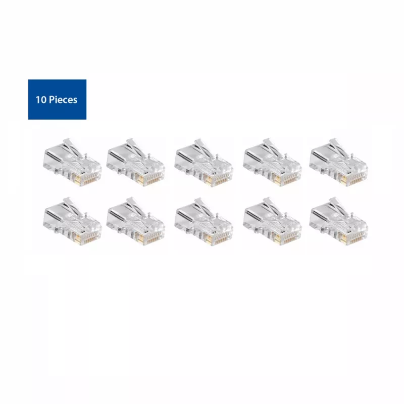 ACT Modular CAT5E RJ-45 Connector ACT AC4110 αρσενικό ασημί διαφανές 10 τεμ.