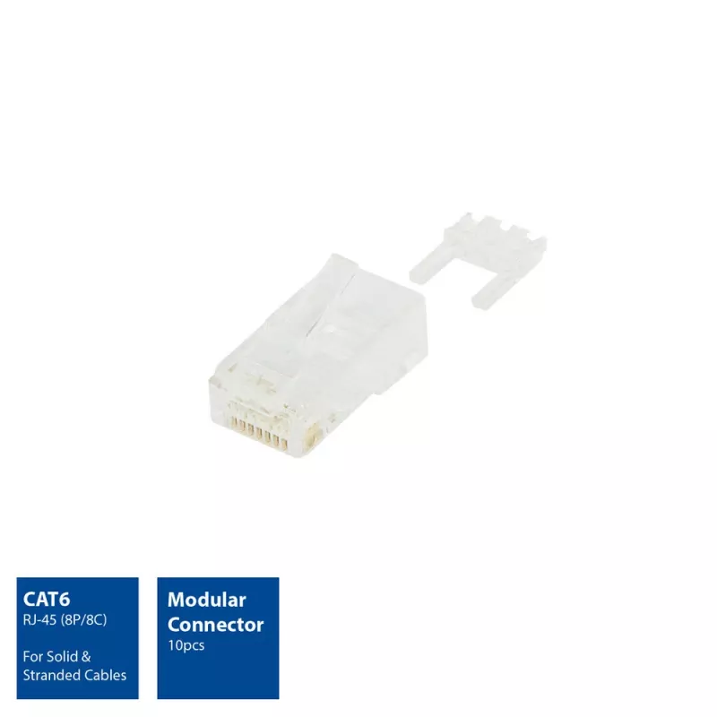 ACT Modular αρσενικό βύσμα RJ-45 CAT6 10x
