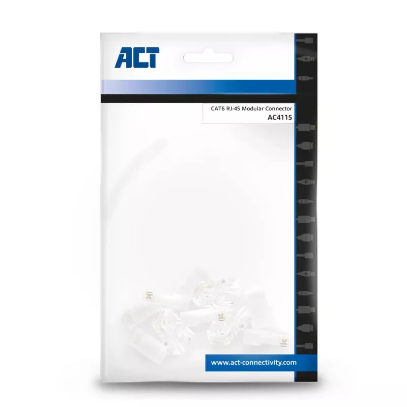 ACT Modular αρσενικό βύσμα RJ-45 CAT6 10x