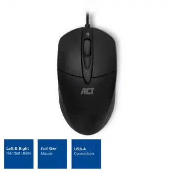 ACT ενσύρματο οπτικό ποντίκι 1000 DPI, USB