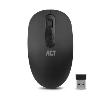 ACT ασύρματο ποντίκι 1200 DPI, αμφίχειρο, RF Wireless, 1200 DPI, μαύρο