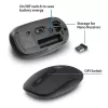 ACT ασύρματο ποντίκι 1200 DPI, αμφίχειρο, RF Wireless, 1200 DPI, μαύρο