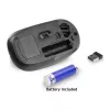 ACT ασύρματο ποντίκι 1200 DPI, αμφίχειρο, RF Wireless, 1200 DPI, μαύρο