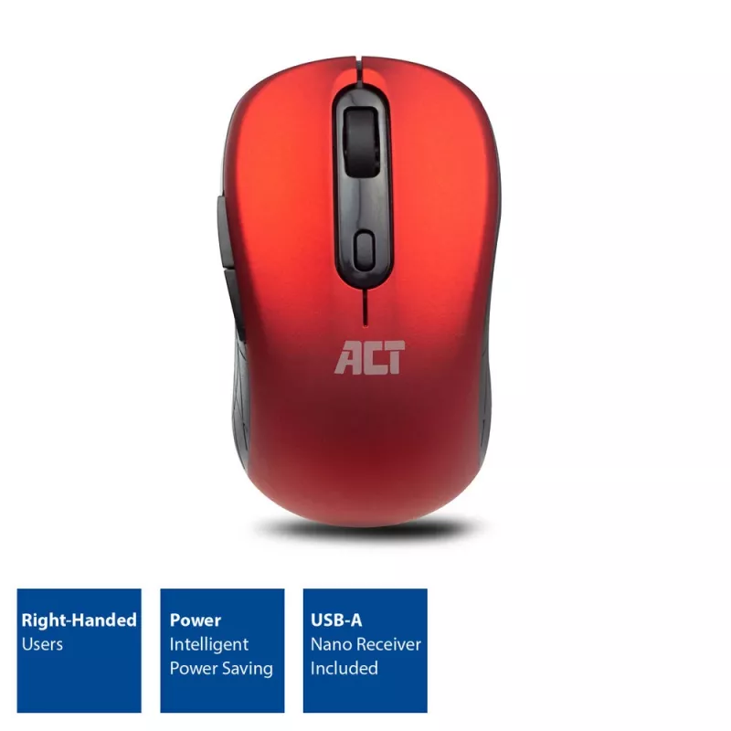 ACT AC5135 ασύρματο ποντίκι, αμφίχειρο, 1600 DPI