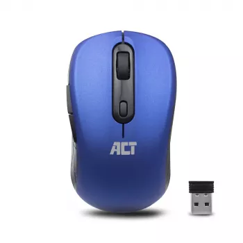 ACT AC5140 αμφίχειρο ασύρματο ποντίκι, 1600 DPI, RF Wireless, μπλε/μαύρο