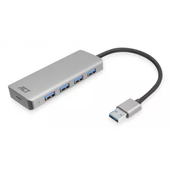 USB Hub ACT AC6121 Type-A 5000 Mbit/s αλουμίνιο