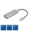 USB Hub ACT AC6121 Type-A 5000 Mbit/s αλουμίνιο