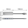 USB Hub ACT AC6125 3.2 Gen 1 Type-A 5000 Mbit/s γκρι
