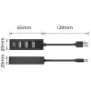 USB-Hub ACT AC6205 2.0 480 Mbit/s μαύρο 0,12m
