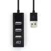 USB-Hub ACT AC6205 2.0 480 Mbit/s μαύρο 0,12m