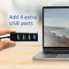 USB-Hub ACT AC6205 2.0 480 Mbit/s μαύρο 0,12m