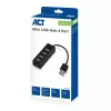 USB-Hub ACT AC6205 2.0 480 Mbit/s μαύρο 0,12m