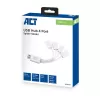 ACT USB-Hub 4 θύρες USB-A εύκαμπτο USB 3.2 Gen 1 λευκό 480 Mbit/s