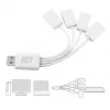 ACT USB-Hub 4 θύρες USB-A εύκαμπτο USB 3.2 Gen 1 λευκό 480 Mbit/s