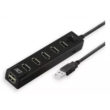 USB-Hub ACT AC6215 480 Mbit/s μαύρο