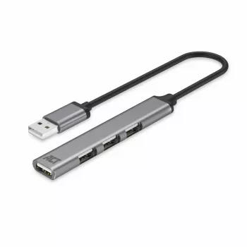 ACT AC6225 USB 2.0 Hub 480 Mbit/s γκρι αλουμίνιο