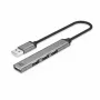 ACT AC6225 USB 2.0 Hub 480 Mbit/s γκρι αλουμίνιο