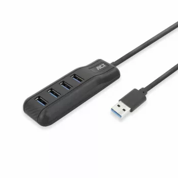 ACT AC6320 Hub διασύνδεσης USB 3.2 Gen 1 (3.1 Gen 1) Type-A 5000 Mbit/s μαύρο