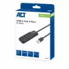 ACT AC6320 Hub διασύνδεσης USB 3.2 Gen 1 (3.1 Gen 1) Type-A 5000 Mbit/s μαύρο