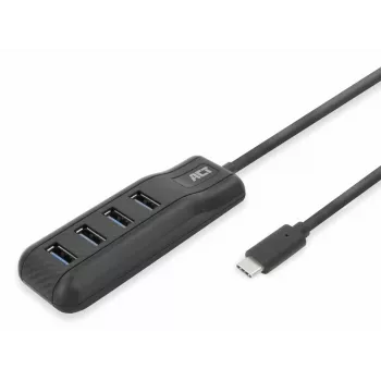 ACT AC6420 Hub διασύνδεσης USB 3.2 Gen 1 (3.1 Gen 1) Type-C 5000 Mbit/s μαύρο