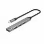 USB Hub ACT AC6425 Type-C 5000 Mbit/s αλουμίνιο γκρι