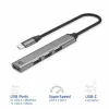 USB Hub ACT AC6425 Type-C 5000 Mbit/s αλουμίνιο γκρι