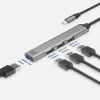USB Hub ACT AC6425 Type-C 5000 Mbit/s αλουμίνιο γκρι