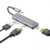 ACT προσαρμογέας USB-C 4K Multiport για 2 οθόνες HDMI, θύρα δεδομένων USB-A