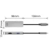 ACT προσαρμογέας USB-C 4K Multiport για 2 οθόνες HDMI, θύρα δεδομένων USB-A