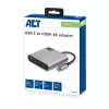 ACT προσαρμογέας USB-C Multiport για 1 οθόνη HDMI, 1x USB-A, PD passthrough
