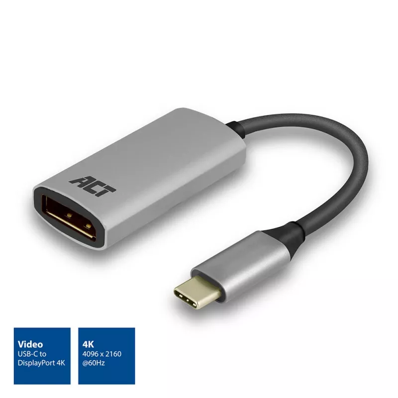 Προσαρμογέας USB-C σε DisplayPort ACT AC7030