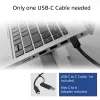 ACT USB-C Docking Station 4K, για 2 ή 3 οθόνες HDMI/DisplayPort, DisplayLink