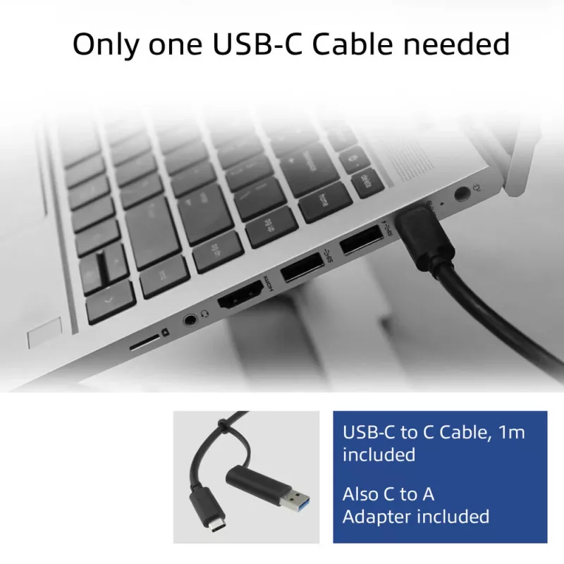 ACT USB-C Docking Station 4K, για 2 ή 3 οθόνες HDMI/DisplayPort, DisplayLink