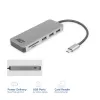 ACT USB-C Hub 3.0, 3x USB-A, αναγνώστης καρτών, PD passthrough