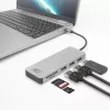 ACT USB-C Hub 3.0, 3x USB-A, αναγνώστης καρτών, PD passthrough