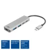 ACT AC7072 USB 3.2 Gen 1 Type-C Hub 5000 Mbit/s μαύρο γκρι