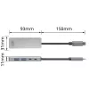 ACT AC7072 USB 3.2 Gen 1 Type-C Hub 5000 Mbit/s μαύρο γκρι