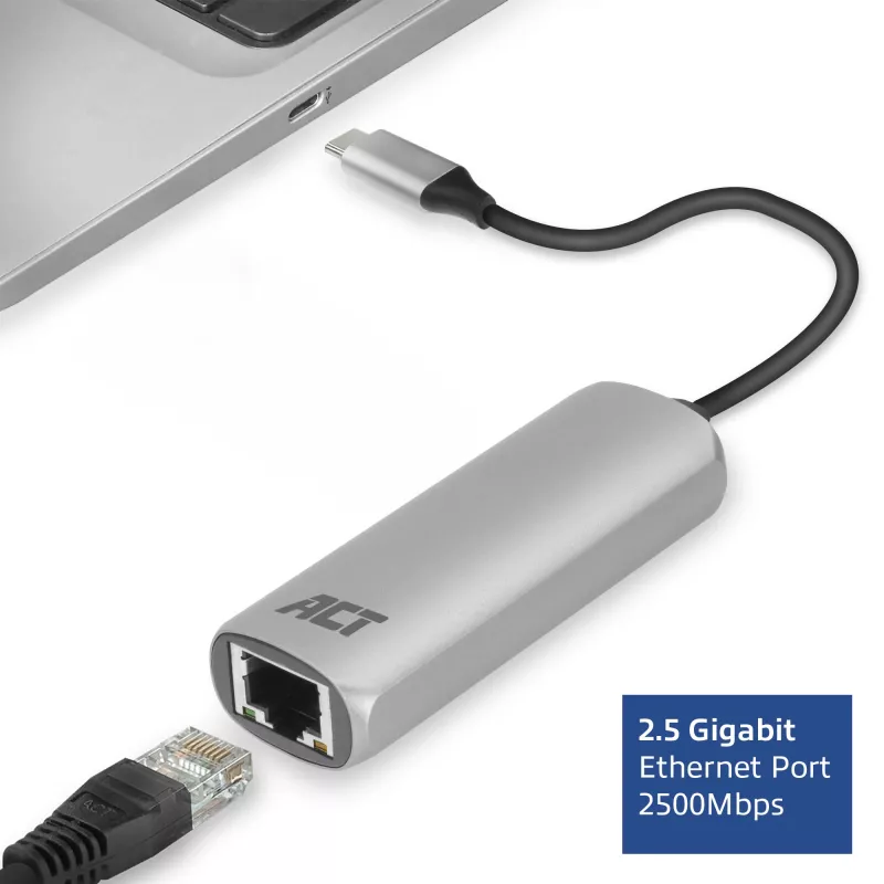 USB Hub ACT AC7081 Type-C 2500 Mbit/s αλουμίνιο