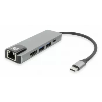 ACT USB-C 4K Docking Station για 1 οθόνη HDMI, Ethernet, USB-A, PD passthrough